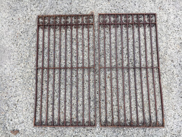 Pair of Victorian Wrought Iron Window Security Gates 2