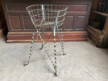 Wrought Iron Patio Plant Stand, c.1940s