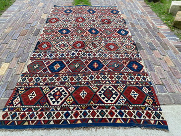 Rug #133 Shirvan 5'9 x 10'7 Caucasian Kilim c.1890