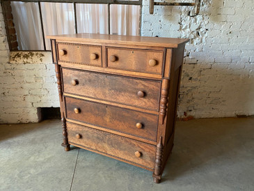 Walnut Empire Chest of Drawers, 19th C.