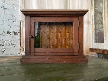 Small Glass Front Key Cabinet c.1920s
