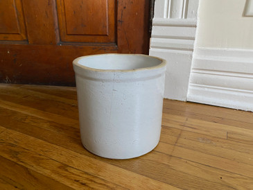 Stoneware Crock, 7" tall no. 4