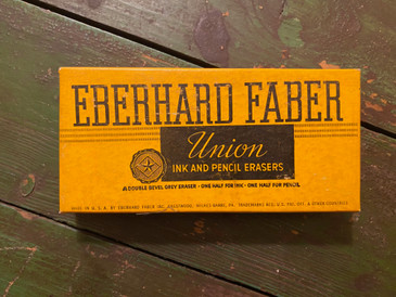Eberhard Faber Union Ink and Pencil Erasers in Original Box