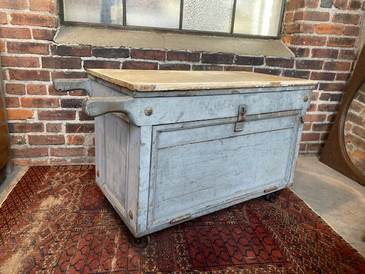 Vintage Industrial Primitive Storage Cart c. 1950s