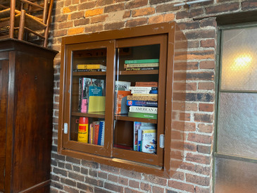 1960s Commercial Steel Lab Cabinet with Glass Doors
