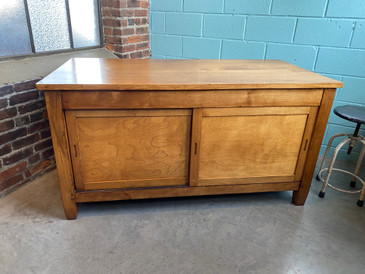Vintage Maple Store Counter, Display Table