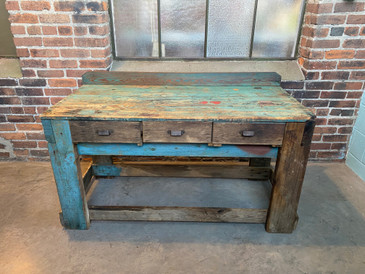Vintage Painted Workbench / Potting Table