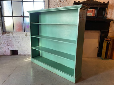 1940s Enamel Green Heavy Duty Bookshelf