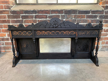 Late 1800s Mantel Piece with Mirror