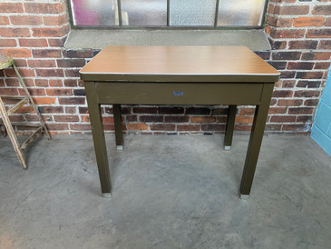 Midcentury Industrial 36" Table, 1960/70s