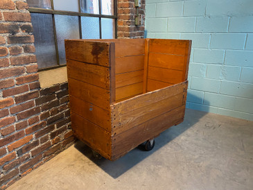 Antique Industrial Garment Factory Cart