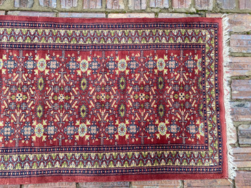 Vintage Herati Runner 1980s, 2'7x10' Rug #152