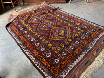 Vintage Afghan Baluch, 4'9 x 7' no.157