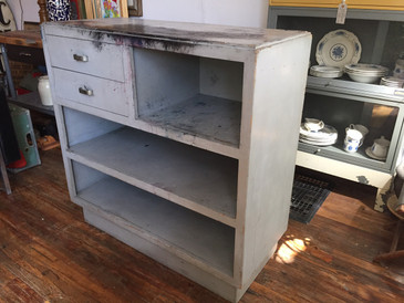 Industrial Wooden Storage Shelf