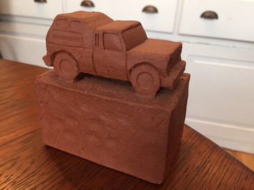 Sculpted Brick Truck made by Keith Simpson