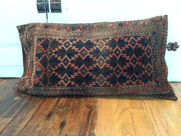 Persian Cushion Cover, Striped Kilim back  SOLD