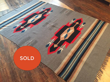 Grey Chimayo Blanket