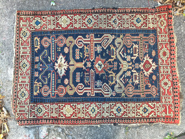 Antique Central Asian Rug, 2'7"x3'6"