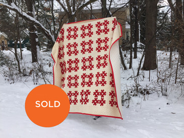 Turkey Red Quilt, 1940s
