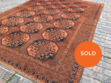 Vintage Large Persian Rug Turkoman