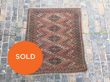 Vintage Ersari Wedding 3'1"x3'8" Rug