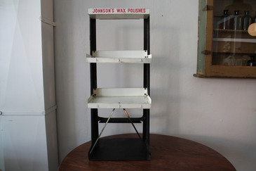 Johnson's Metal Advertising Tiered Display Stand