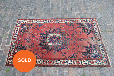Vintage Kurdish Village Rug 4.2x7.1