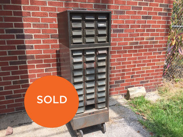 Vintage Addressograph Co. Multi Drawer Storage Unit