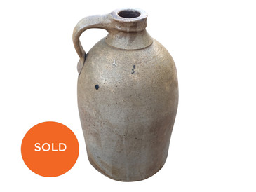 Antique Salt Glaze Stoneware Moonshine Jug
