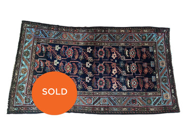 Persian Hamadan vintage rug, 6'2" x 3'7"