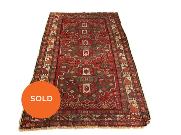 Caucasian Shirvan antique rug, 6'3" x 3'9"