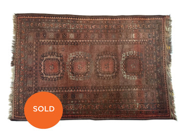 Turkmen Ersari vintage rug, 5' x 3'4"
