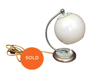 Opal Glass Art Deco Adjustable Sconce circa 1940s 