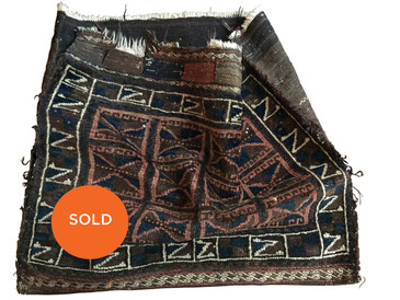 Hand knotted Persian Cushion Cover, 1920s