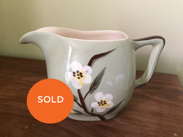 Weil Ware Celadon Green Creamer, Vintage
