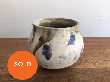 "Cooley" White and Blue Bowl, Vintage Studio Pottery #2