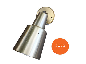 Vintage Gold Anodized Aluminum Sconce, Single Shade