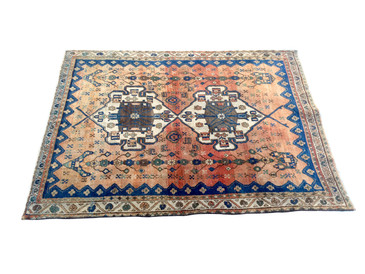 #2 Heriz Persian Rug, Semi-Antique 4'4"x 5'9" SOLD