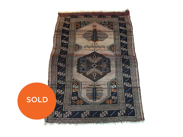 Balouch Tribal Rug, Antique 1890s 5'4"x3'7"