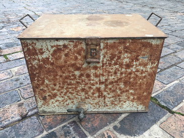 Antique Galvanized Steel "Fries" Cooler SOLD