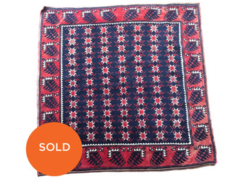 #6 Yegebedir Anatolian Rug, Semi-Antique 3'3"x3'3"