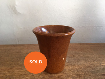 Burnt Sienna Vessel, Studio Pottery
