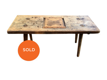 Primitive Wooden Bench, Antique 