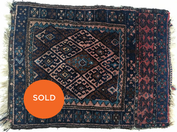 Kurdish Bag Face Rug,  Antique 3'2" x 2'3"