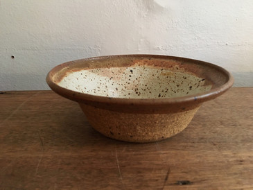 Speckled Studio Pottery Bowl, Vintage 