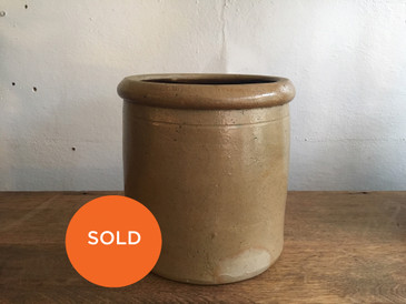 Salt Glazed Stoneware Crock, Antique