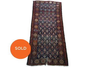 #18 Baluchi Persian Rug, Antique 3'5" x 7'