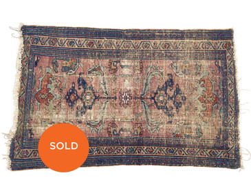 #22 Lilihan Persian Rug, Antique 4'x2'5"