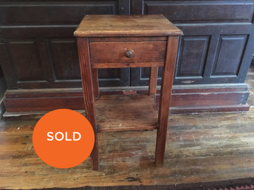 Pine Single Drawer Table, Antique 
