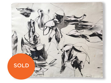 Original Collage by Donald Roberts 1993, Sea Grotto 